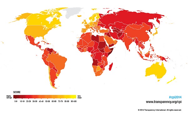 CPI 2014 (Sumber: Transparency International)